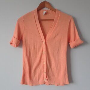 Vintage 70s Peach Cardigan